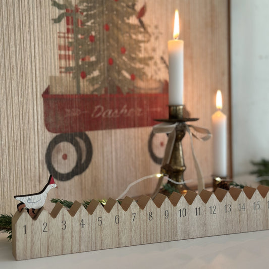 Weihnachtskalender 1-24 gehende Gans