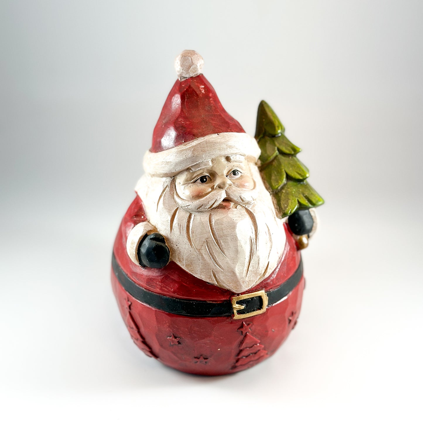 Deko Figur Weihnachtsmann "Nikolaus" Polyresin Groß