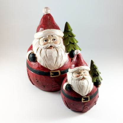 Deko Figur Weihnachtsmann "Nikolaus" Polyresin Groß