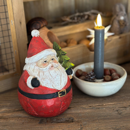 Deko Figur Weihnachtsmann "Nikolaus" Polyresin Groß