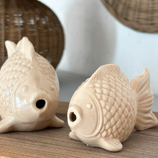 Deko Fisch "Glee" Natur Klein 10,7cm