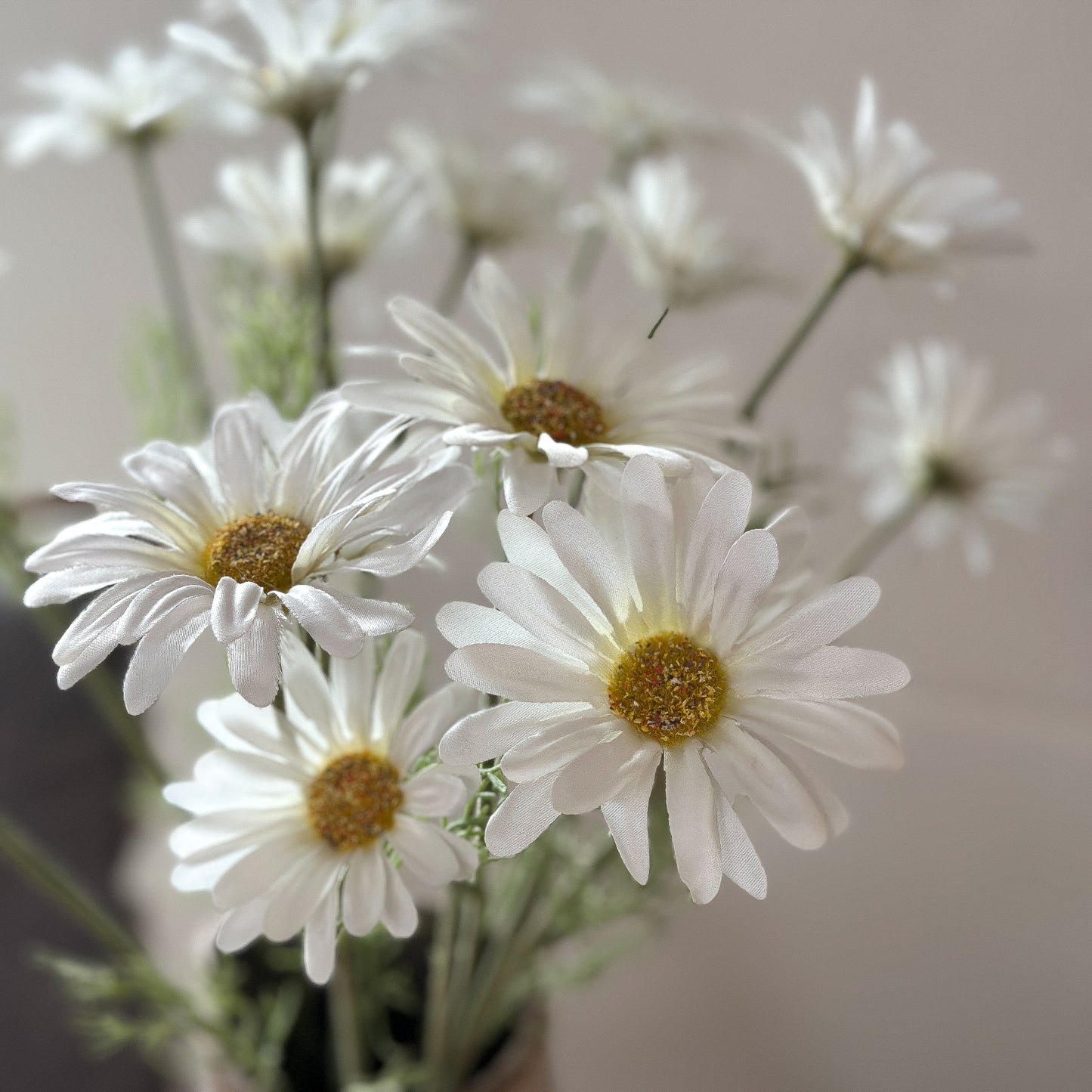 Blume Zweig "Daisy Dreams" künstlich 2 Blüten weiß 56cm - Wohnen auf dem Land