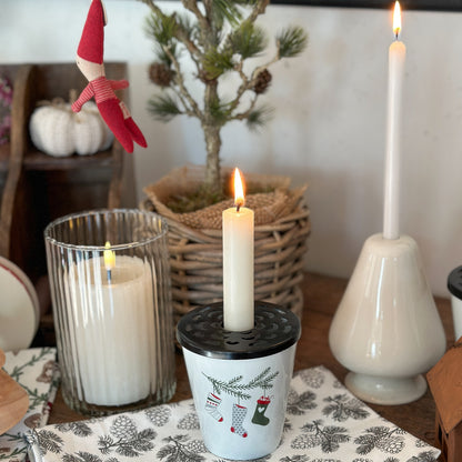 Kerzenhalter "Lid Candle for Happy Mug" Metall Schwarz