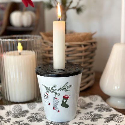 Kerzenhalter "Lid Candle for Happy Mug" Metall Schwarz