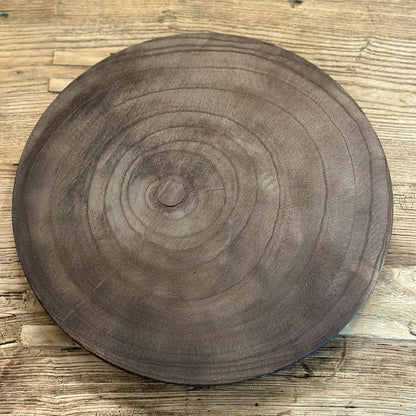 Baumscheibe Untersetzer Deko "Bjork" Holz natur braun 35cm
