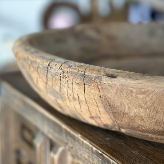 Schale "Alma Natur" Vintage Holz 47cm *Einzelposten*