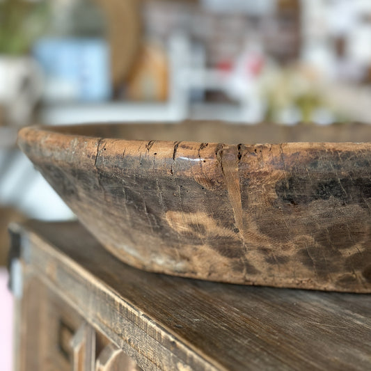 Schale "Alma Natur" Vintage Holz 38cm *Einzelposten*