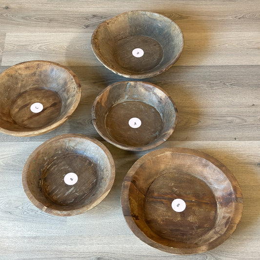 Schale Molle "Alma Natur" Vintage Holz *Einzelstücke* 5 Varianten 34-43cm - Wohnen auf dem Land