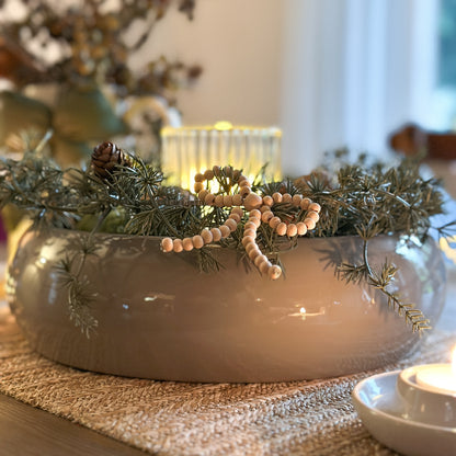 Schale Deko Bowl "Pure" Metall Grau 29cm - Wohnen auf dem Land