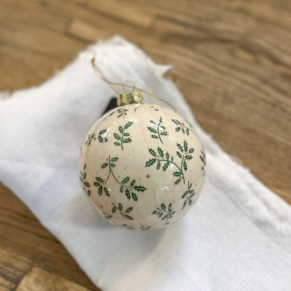 Baumschmuck "Ilex Kugel" Kunststoff 8cm 2 Farben