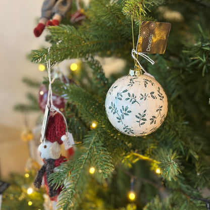 Baumschmuck "Ilex Kugel" Kunststoff 8cm 2 Farben