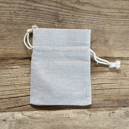 Beutel Säckchen Batterie-Versteck "Mini Bag" Stoff natur 10cm - Wohnen auf dem Land