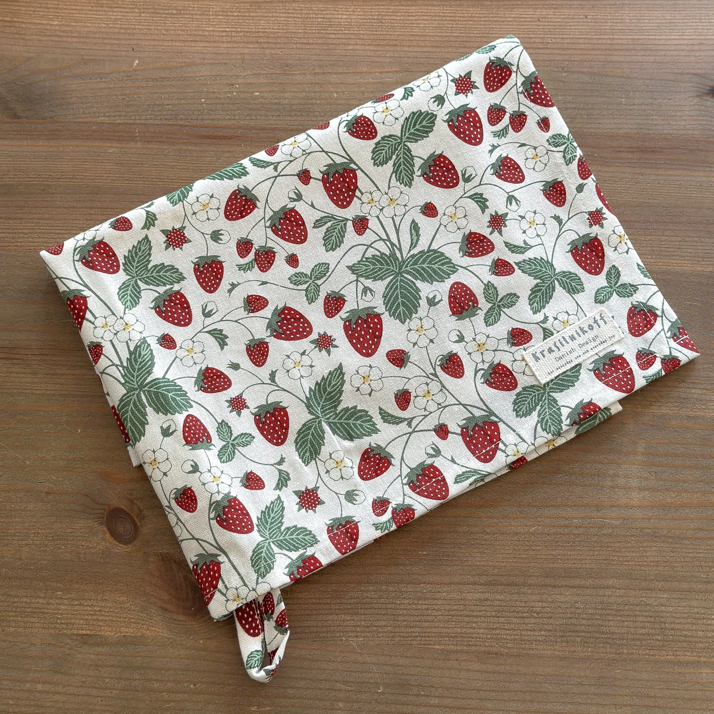 Geschirrtuch "Strawberry" Erdbeeren Weiß