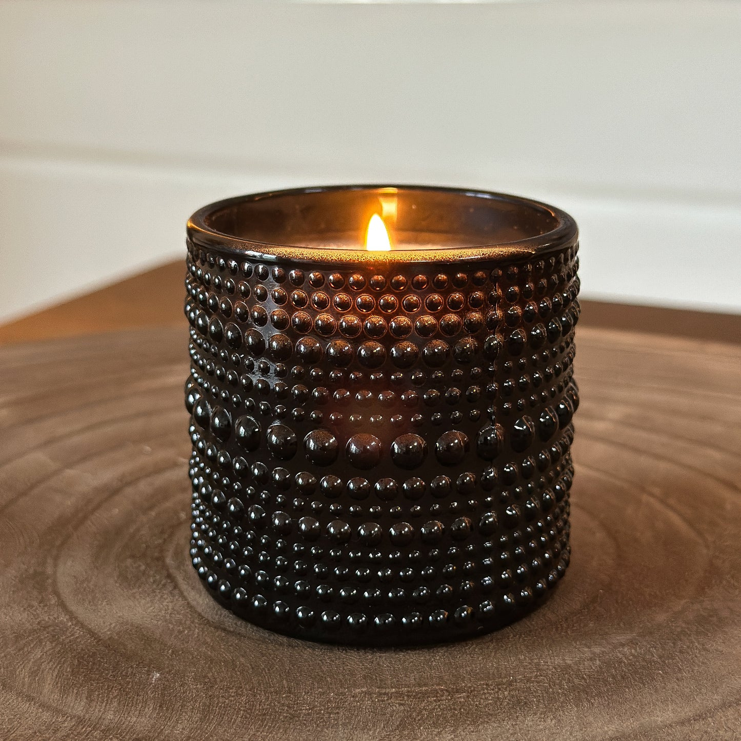 Kerzenglas "Amber Glow" Braun 7cm
