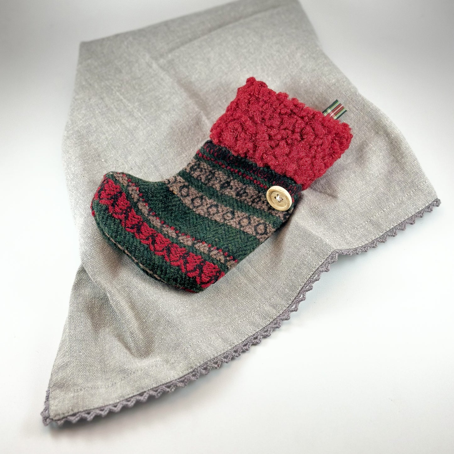 Deko Socke Weihnachten "British Christmas" 17cm