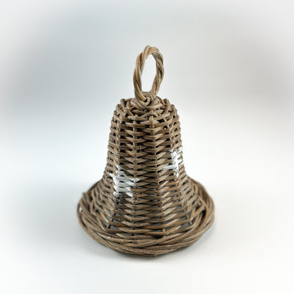 Anhänger Baumschmuck Glocke "Star Bell" Rattan