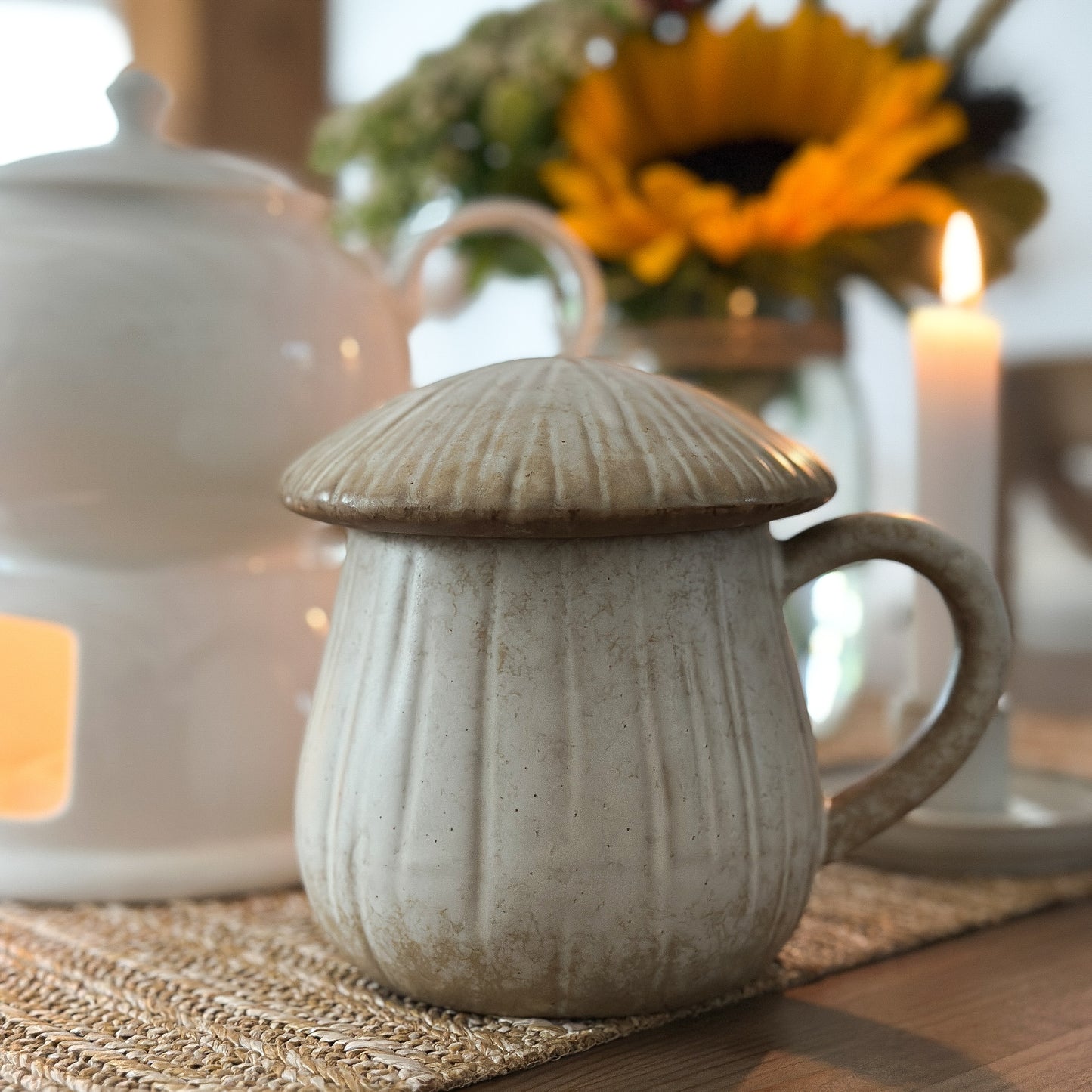 Tasse Mug "Mushroom" Porzellan 2 Farben