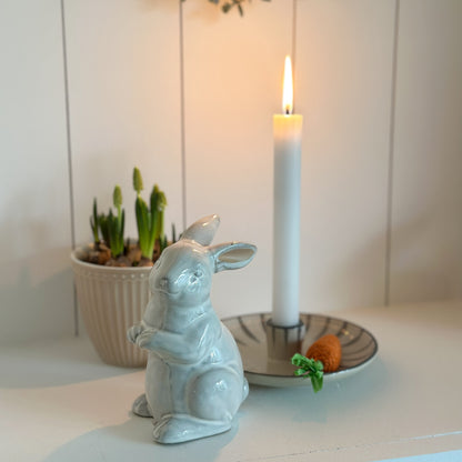 Deko Figur Hase „Oskar & Emil“ Keramik Creme 2 Varianten