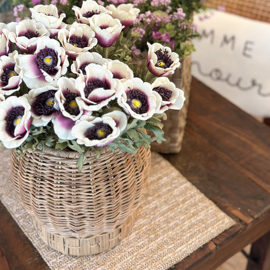 Blume Stiel Anemone "Elara" künstlich 2 Farben 36cm