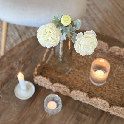 Blume Stiel Ranunkel "Emelie" künstlich 2 Farben 50cm