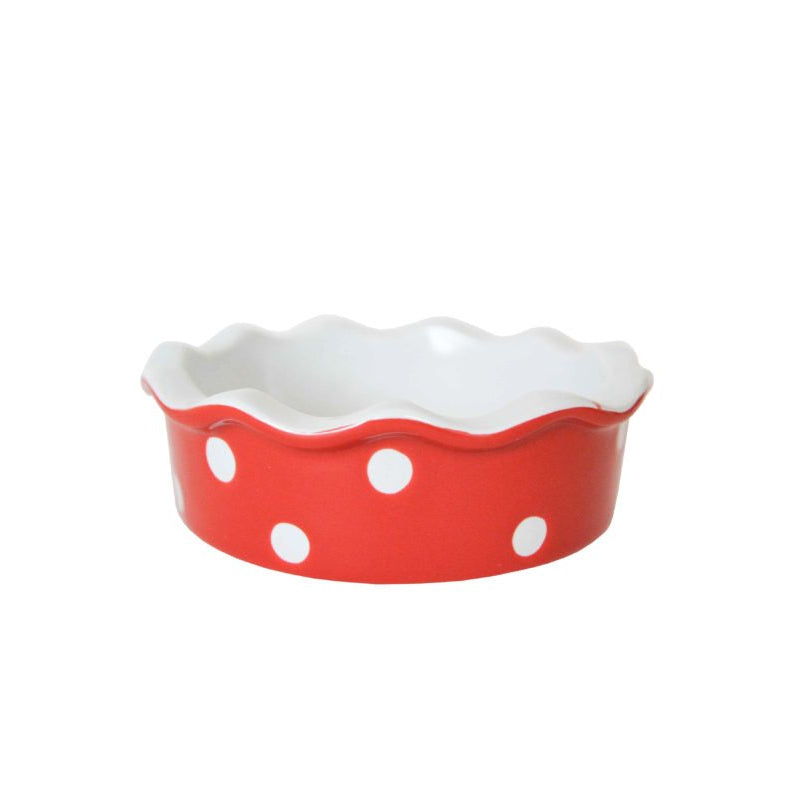 Auflaufform Backen Schale "Polka Dots" Keramik Mini 12cm - 3 Farben - Wohnen auf dem Land