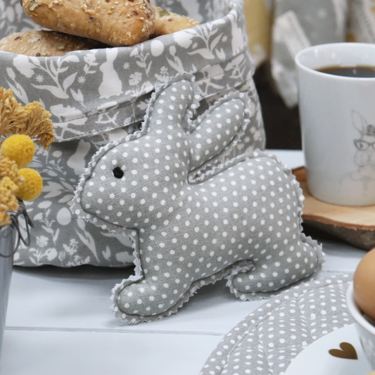 Anhänger Ornament "Bunny Grey" Grau