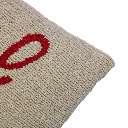 Deko Kissen "Joy“ beige rot 50x30cm