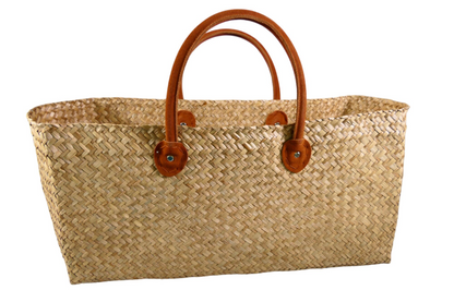 Tasche Korb Shopper "Boho Beach Bag" Seegras Natur 60cm