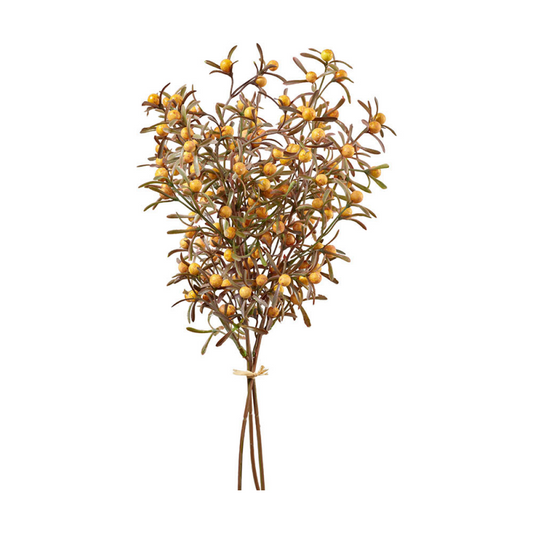 Sanddorn Bund "Herbstgold" künstlich gelb 40cm