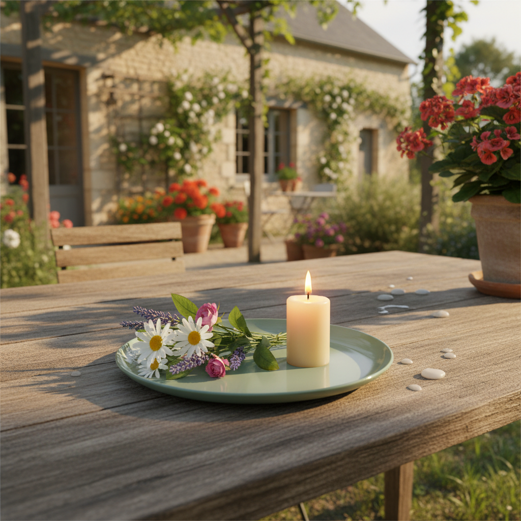 Soft Mint metal tray by Wohnen auf dem Land, 38cm diameter, featuring a smooth, modern design and gentle color.