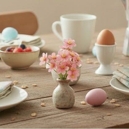 Blume Strauß Bund "Vergissmeinnicht" künstlich pink 23cm - Wohnen auf dem Land
