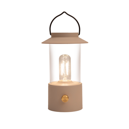 Tischleuchte LED "Lantern" Retro Sand - Wohnen auf dem Land