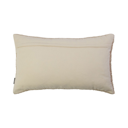 Deko Kissen "Joy“ beige rot 50x30cm