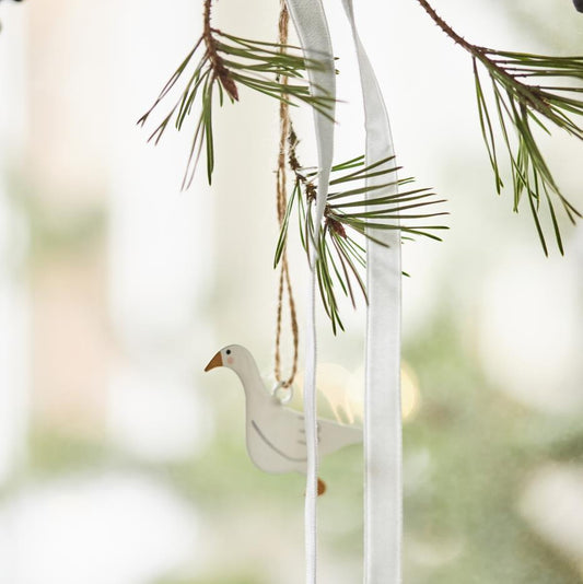 Aufhänger My Nostalgic Christmas "Wintergänse" Metall 4er Set - Wohnen auf dem Land