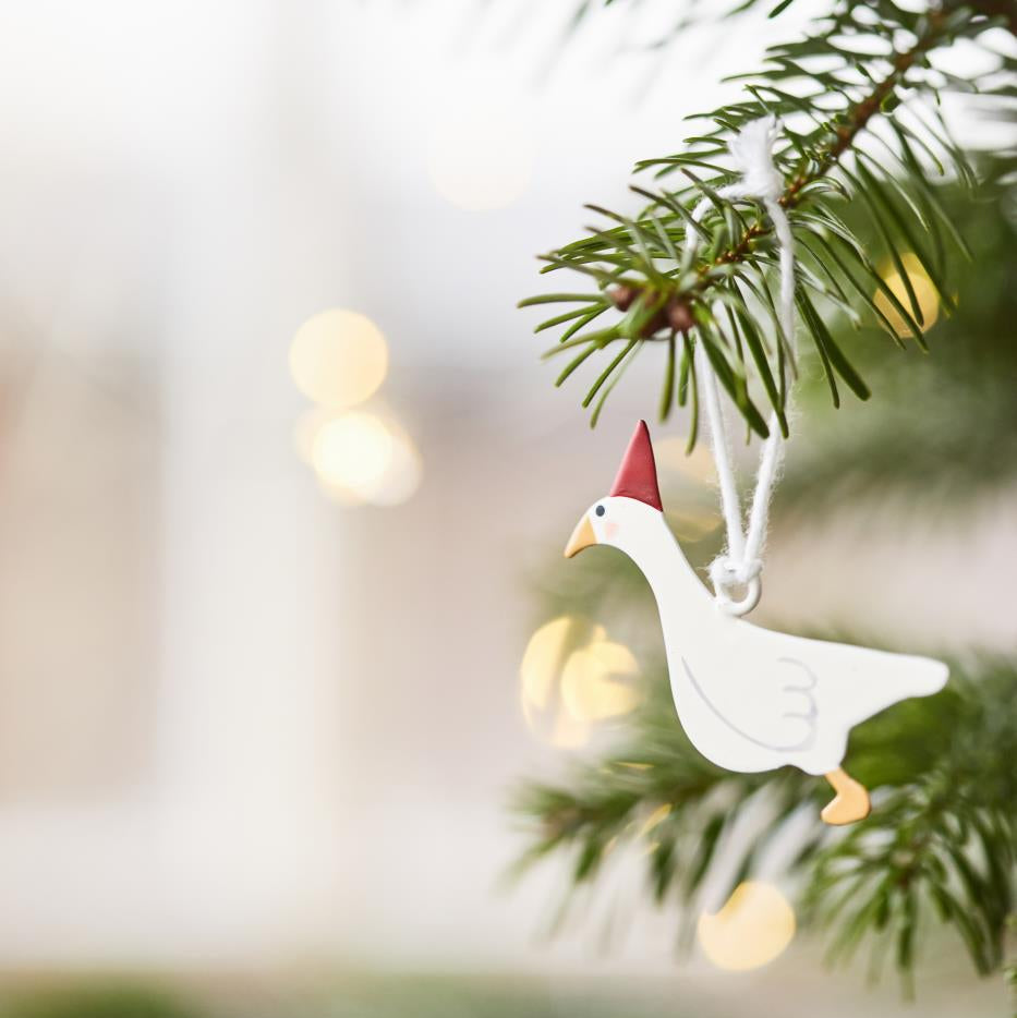 Aufhänger My Nostalgic Christmas "Wintergänse" Metall 4er Set - Wohnen auf dem Land