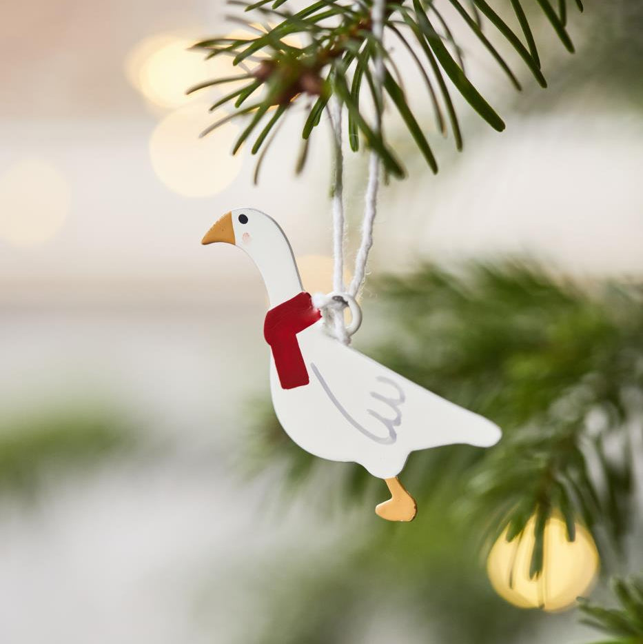 Aufhänger My Nostalgic Christmas "Wintergänse" Metall 4er Set - Wohnen auf dem Land