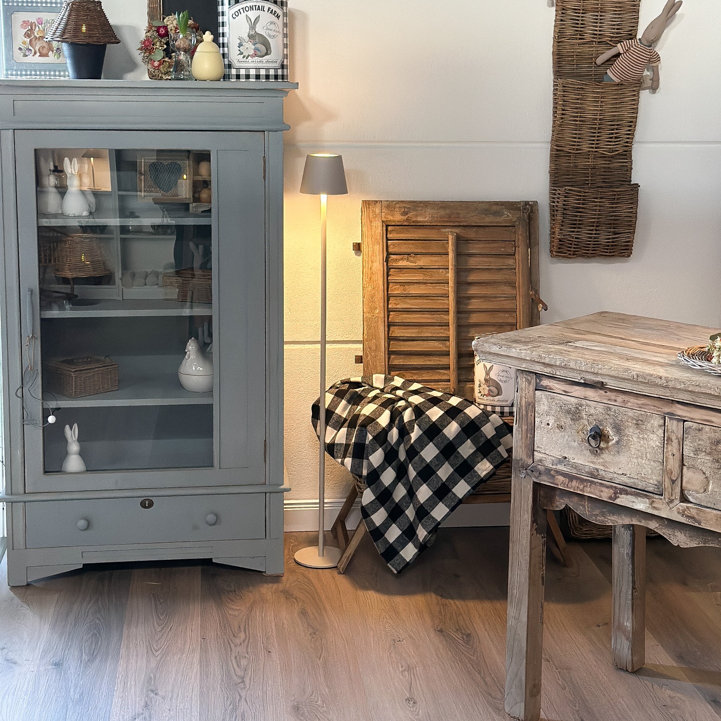 Stand- und Tischleuchte LED Touch "Big Classic" Sand - Wohnen auf dem Land