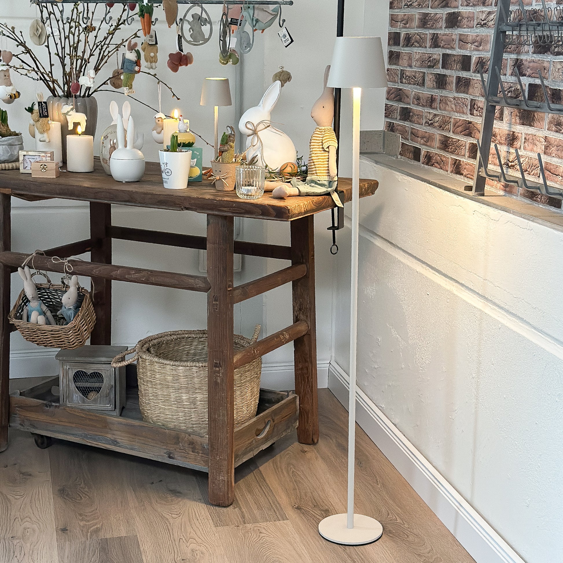 Stand- und Tischleuchte LED Touch "Big Classic" Sand - Wohnen auf dem Land