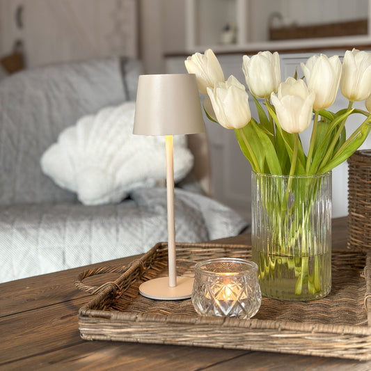 Tischleuchte LED Touch "Classic" Sand - Wohnen auf dem Land