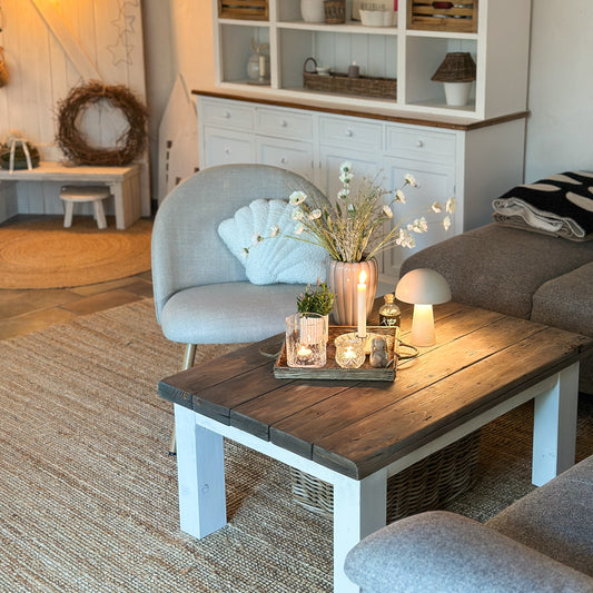 Tischleuchte LED Touch "Mila" Pilzform Sand - Wohnen auf dem Land