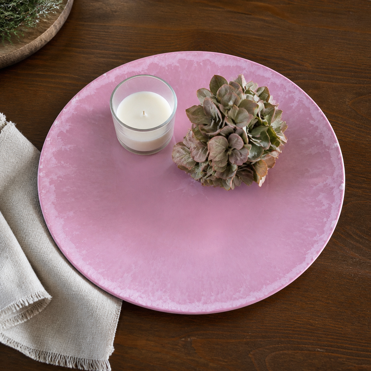 Deko-Teller Berry Marble Kunststoff Beere 33cm