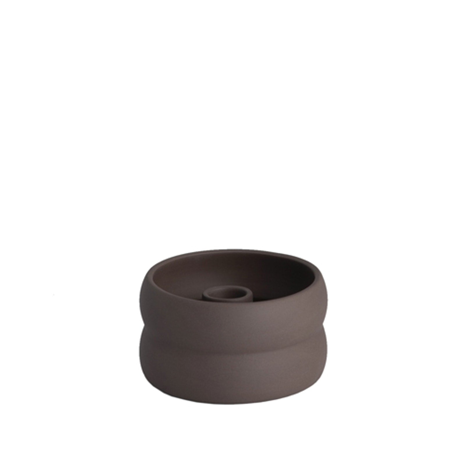 Kerzenhalter "Bolmen" Keramik Matt Braun 11cm