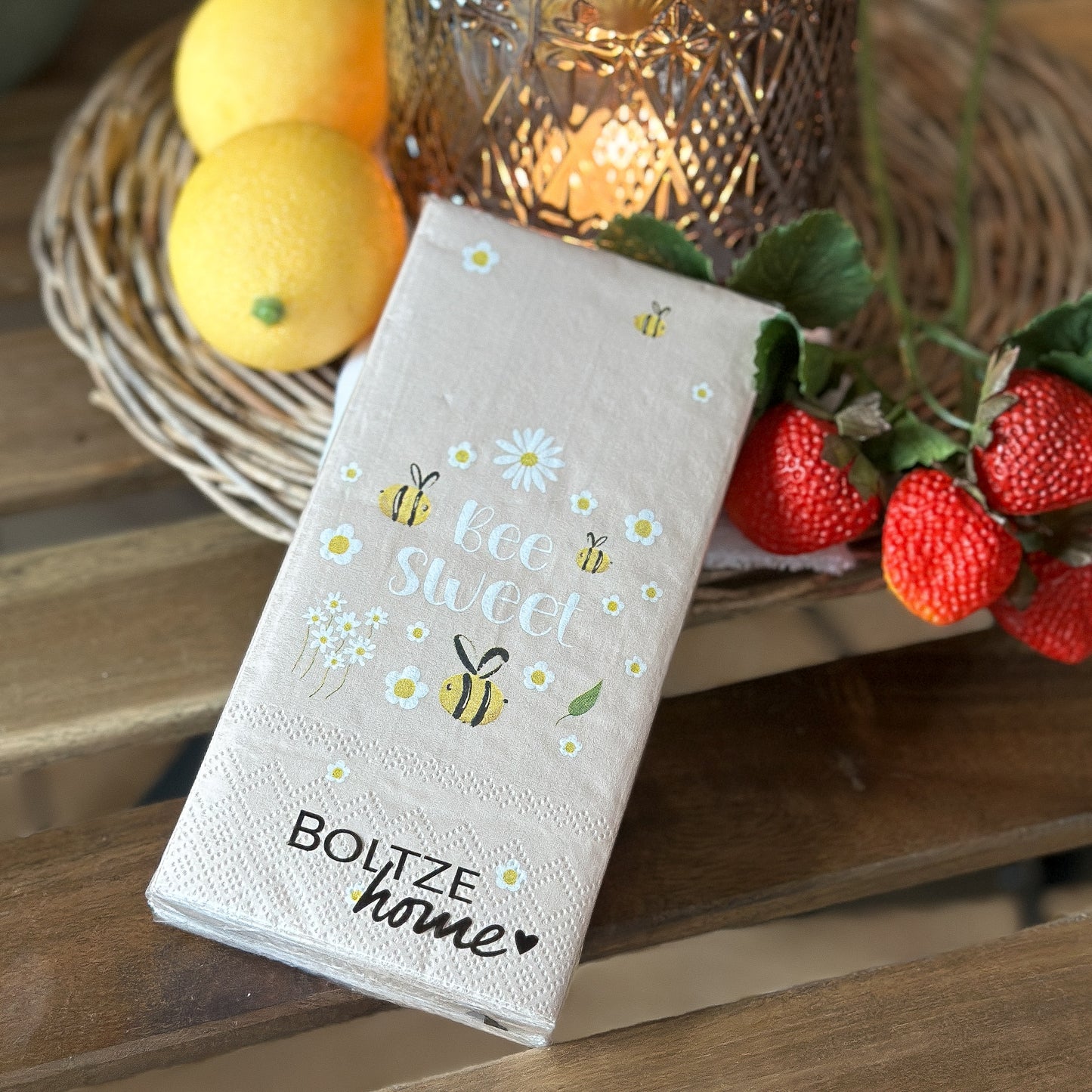 Servietten Papier "Bee Sweet" Papier 16er - Wohnen auf dem Land