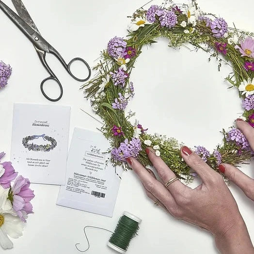 Do-it-yourself-Blumenkranz - Midsommar-Wildblumen-Saat - Wohnen auf dem Land