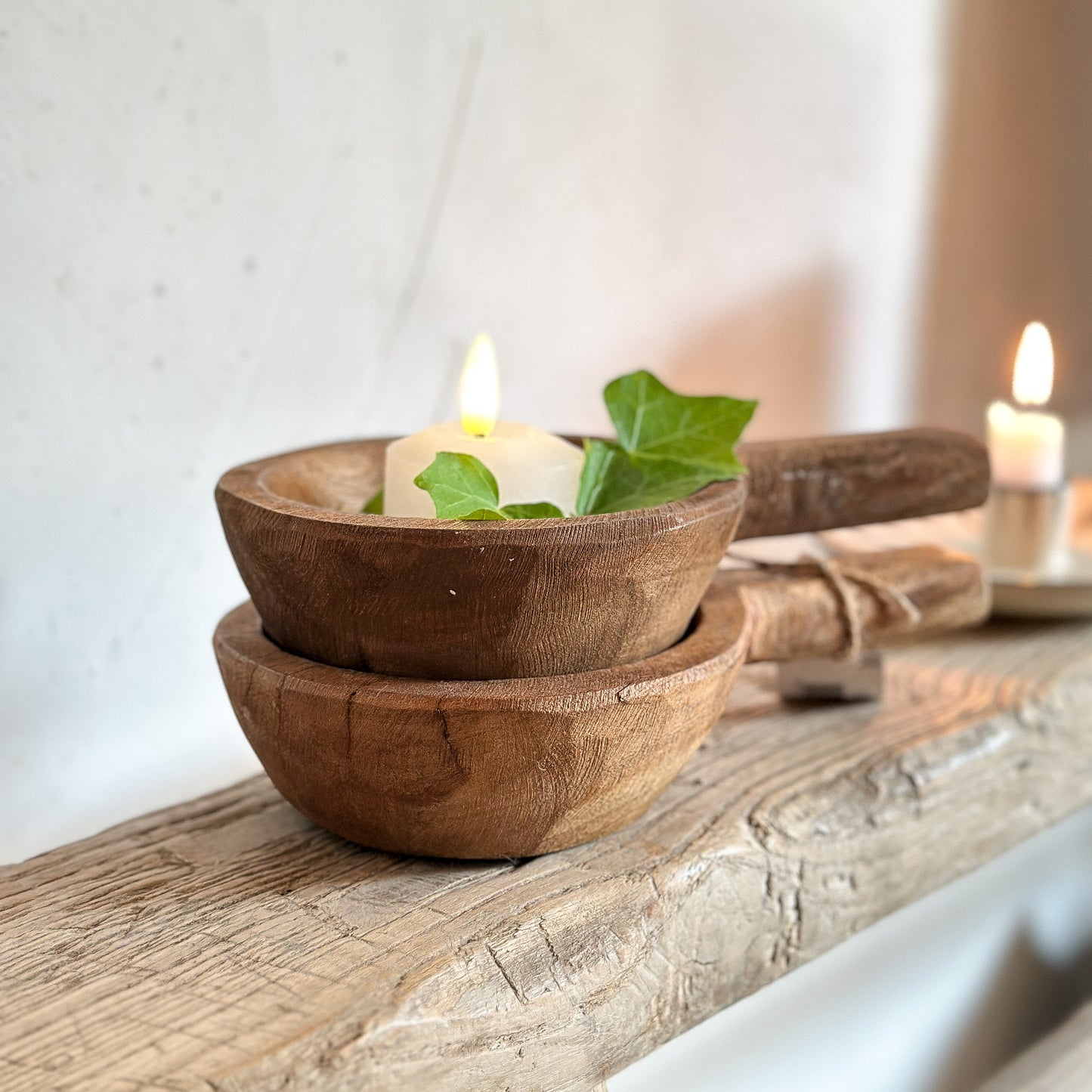 Holzlöffel Deko "Grimaud" Holz Vintage Braun - Wohnen auf dem Land