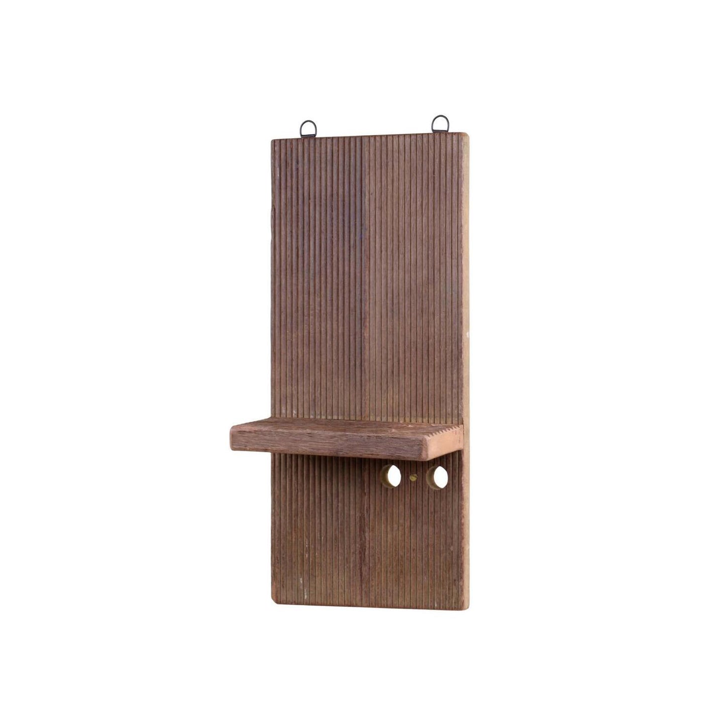 Wandregal "Grimaud" Altholz Vintage Braun 51cm - Wohnen auf dem Land