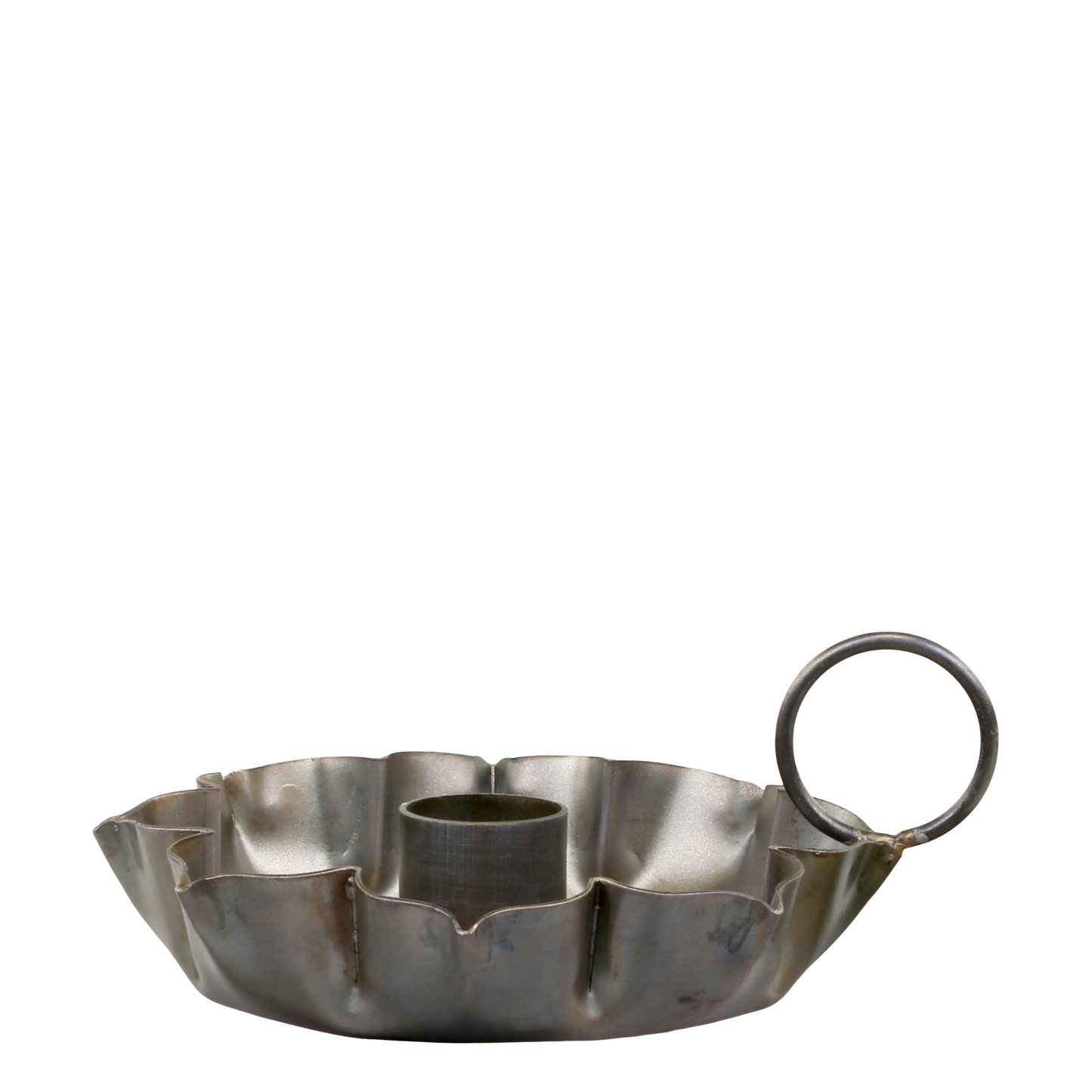 Kerzenhalter Kammerleuchter "Le Halo" für Stabkerzen Antique Messing - Wohnen auf dem Land