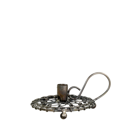 Kerzenhalter Kammerleuchter "Petit Flamme" für Baumkerzen Antique Messing - Wohnen auf dem Land