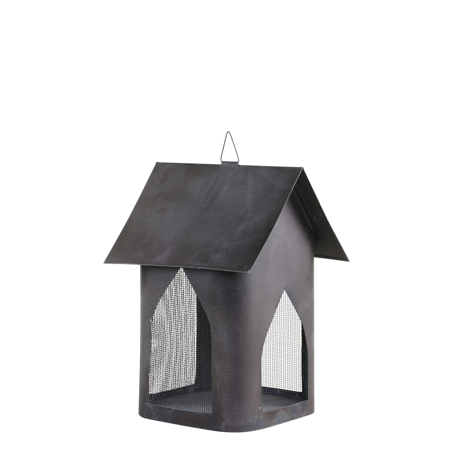 Lichthaus "Fil de fer" Metall antique kohle H25/B18 - Wohnen auf dem Land