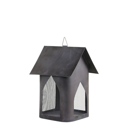 Lichthaus "Fil de fer" Metall antique kohle H25/B18 - Wohnen auf dem Land